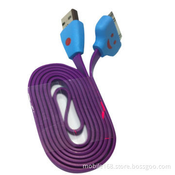 High-quality newest USB data cable with LED, for iPhone 4S